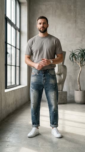 جينز وايد ليج ريترو – Retro Wide Leg Jeans