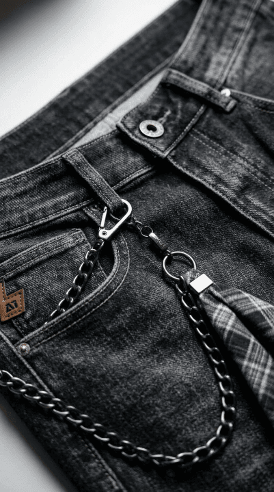 جينز جراي تشين – Grey Chain Jeans
